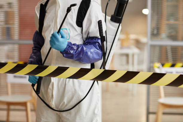 Professional Biohazard Cleanup technician working in Martinsville, IL